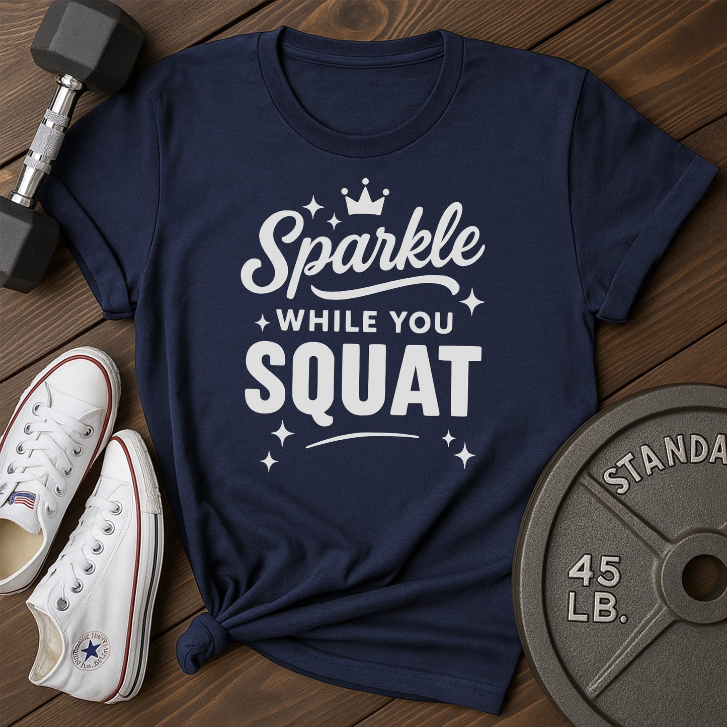 Sparkle squats am T-Shirt - blue - sparkle squats AM Blue.jpg